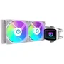 Hiditec LQ240 Kit Refrigeración Líquida AIO CPU Radiador 240mm 2 Ventiladores ARGB 120mm FDB PWM Bomba Aluminio Compatible Intel LGA 1700/1200 AMD AM5/AM4